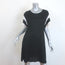 Rag & Bone Penny Striped-Sleeve Mini Dress Black Silky Knit Size Large