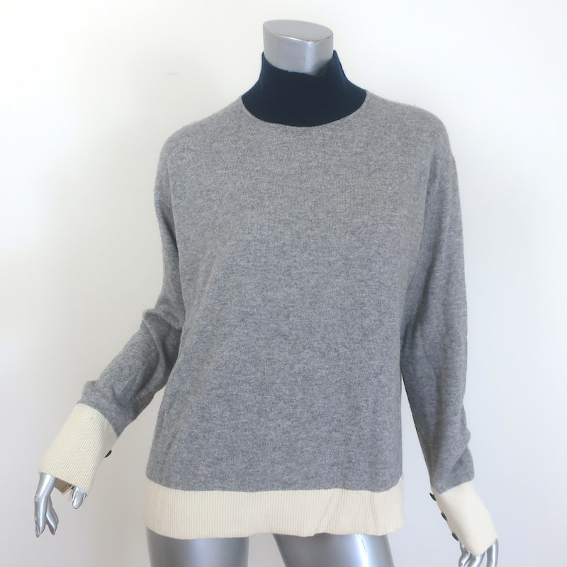 Rag & Bone Rhea Colorblock Turtleneck Sweater Gray 