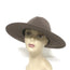 Rag & Bone Wool Felt Fedora with Calf Hair Band Taupe Brown Size Medium