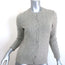 Ralph Lauren Black Label Cable Knit Cashmere Cardigan Light Gray Size Medium