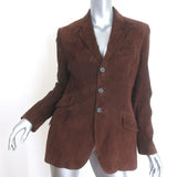 Ralph Lauren Black Label Suede Blazer Brown