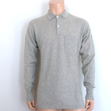 Ralph Lauren Cashmere Polo Sweater Heather Gray Size Medium