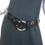 Ralph Lauren O-Ring Belt Black Patent Leather Size Small