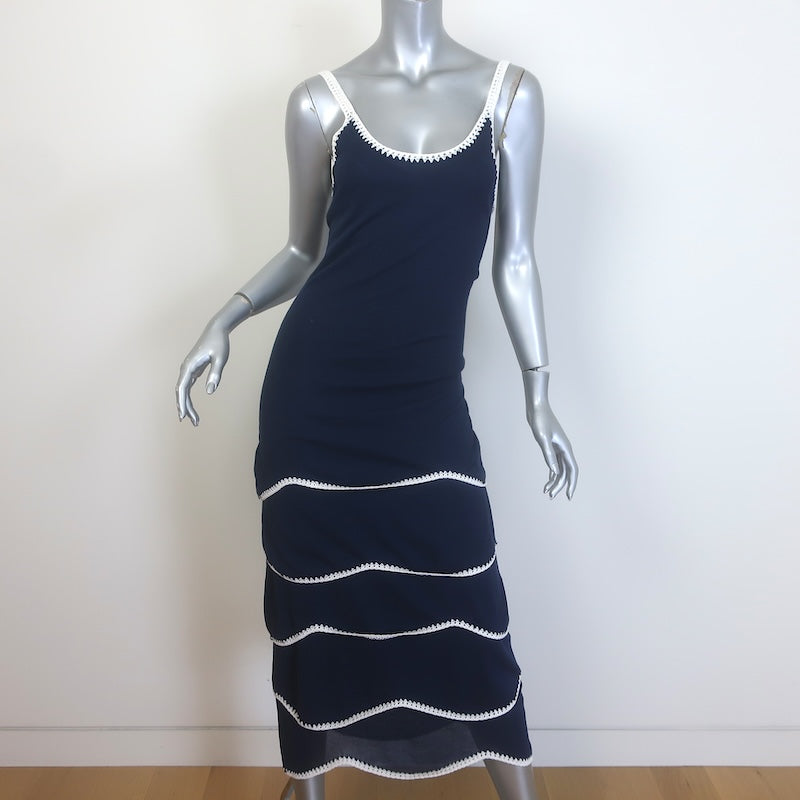 Ramy Brook Aurelia Crochet-Trim Midi Dress