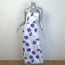 Reformation Yana Halter Midi Dress White Anthurium Print Linen Size 6