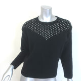 Retrofete Astra Crystal-Embellished Brushed Knit Sweater 