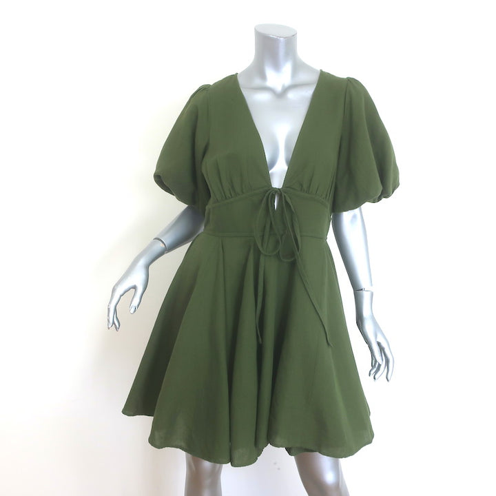 Rhode Madeline Puff Sleeve Mini Dress 