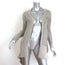 Rick Owens Cyclops Asymmetric Draped Cardigan Pearl Beige Size US Small
