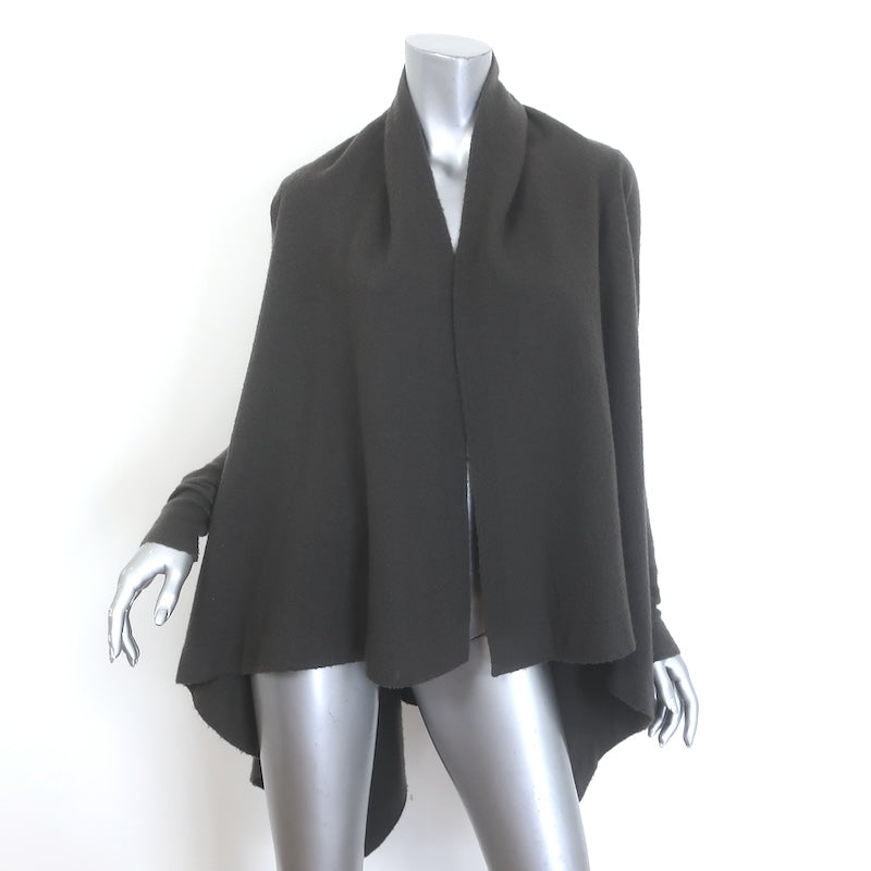 Rick Owens Sphinx F/W 15 Boiled Cashmere Wrap Cardigan 