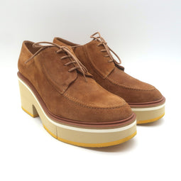 Robert Clergerie Anja Suede Platform Derby Shoes 