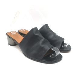 Robert Clergerie Lea Metal-Heel Mules Black 