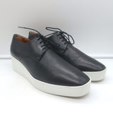 Robert Clergerie Lindsey Platform Wedge Oxfords Black Leather Size 41