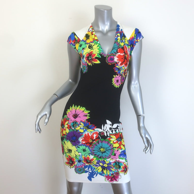 Roberto Cavalli Floral Print Mini Dress 