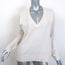 Rocky Barnes x 360 Rylee Cashmere V-Neck Sweater Cream Size Small