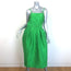 Rosie Assoulin Artichoke Belted Jacquard Midi Dress Emerald Size 4