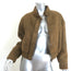 Rouje Shearling-Lined Suede Bomber Jacket Brown Size 38