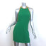 Rowen Rose Chain-Embellished Halterneck Mini Dress Green Crepe Size 38 NEW