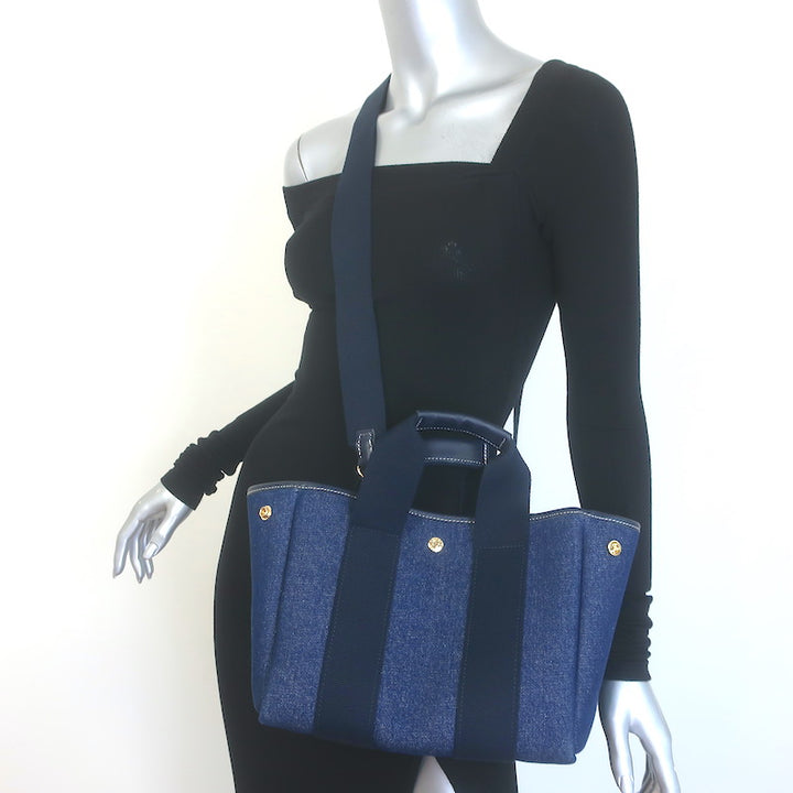 Rue De Verneuil Traversee Small Denim Crossbody Tote