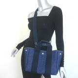 Rue De Verneuil Traversee Small Denim Crossbody Tote