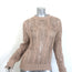 SABLYN Mitzy Distressed Cable Knit Sweater Beige Cotton-Cashmere Size Small