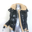 SAM. Ryan Shearling-Trimmed Hooded Down Puffer Jacket Black Size Medium