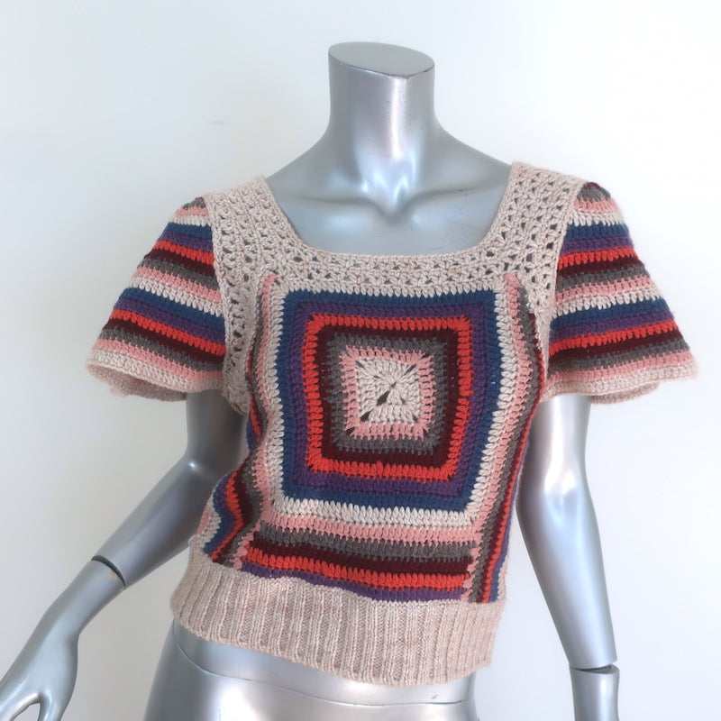SEA Mena Crochet Knit top