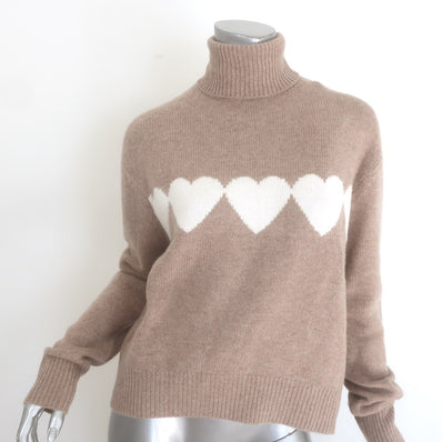 SPRWMN Cashmere Heart Turtleneck Sweate