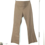SPRWMN leather crop-flare leggings in beige, size M — authentic pre-owned designer piece with luxe finish
