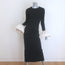 STAUD Hawthorne Bell Sleeve Maxi Dress Black Stretch Jersey Size Extra Small