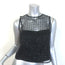 STAUD Seraphina Beaded Tulle Sleeveless Top Black Size 2 NEW
