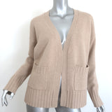 Sablyn Olwen Cashmere Cardigan Beige Size Small Open-Front Sweater