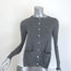 Sacai Luck Heart Lace-Back Cardigan Gray Wool Size 1