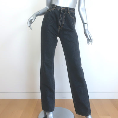 Saint Laurent 90's High Waist Straight Leg Jeans 