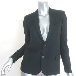 Saint Laurent Blazer Black Virgin Wool Size 36