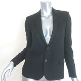 Saint Laurent Blazer Black Virgin Wool Size 36