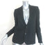 Saint Laurent Blazer Black Virgin Wool Size 36 Two-Button Jacket