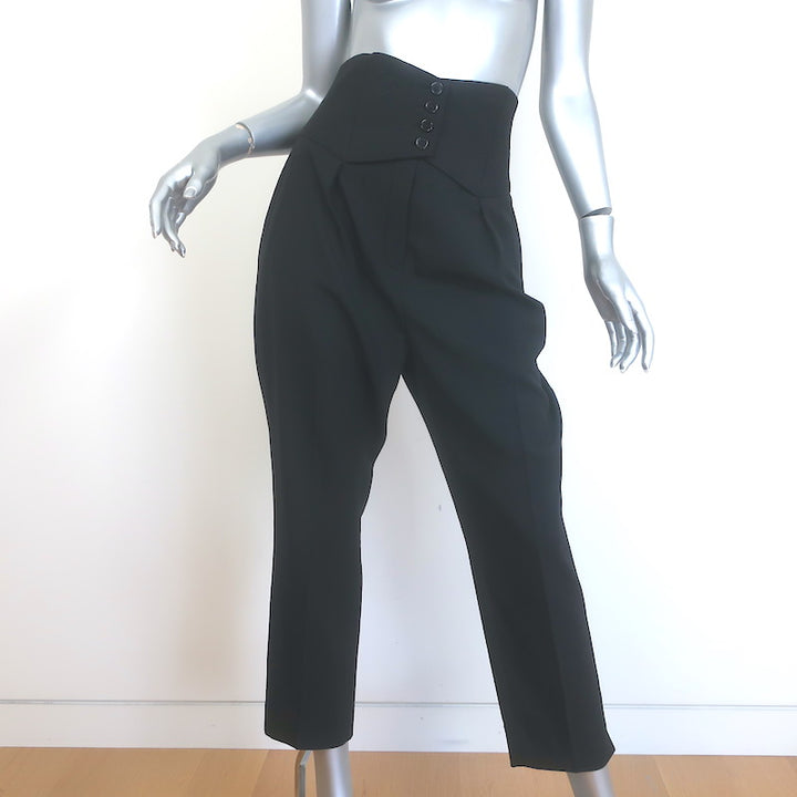 Saint Laurent Button-Waist Cropped Trousers 