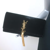 Saint Laurent Kate Monogram Tassel Clutch