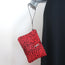 Saint Laurent Leopard Print Pony Hair Small Wristlet Clutch Red/Black
