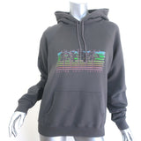 Saint Laurent Malibu Palm Trees Hoodie Gray Size Medium Pullover Sweatshirt