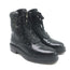 Saint Laurent William Double-Laced Combat Boots Black Leather Size 37