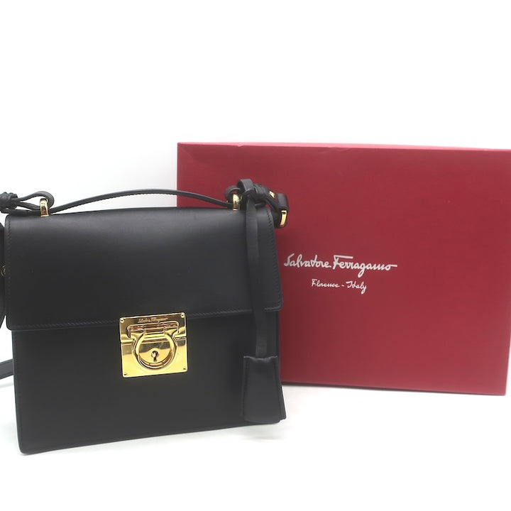 Salvatore Ferragamo Marisol Gancio Lock Mini Flap Bag
