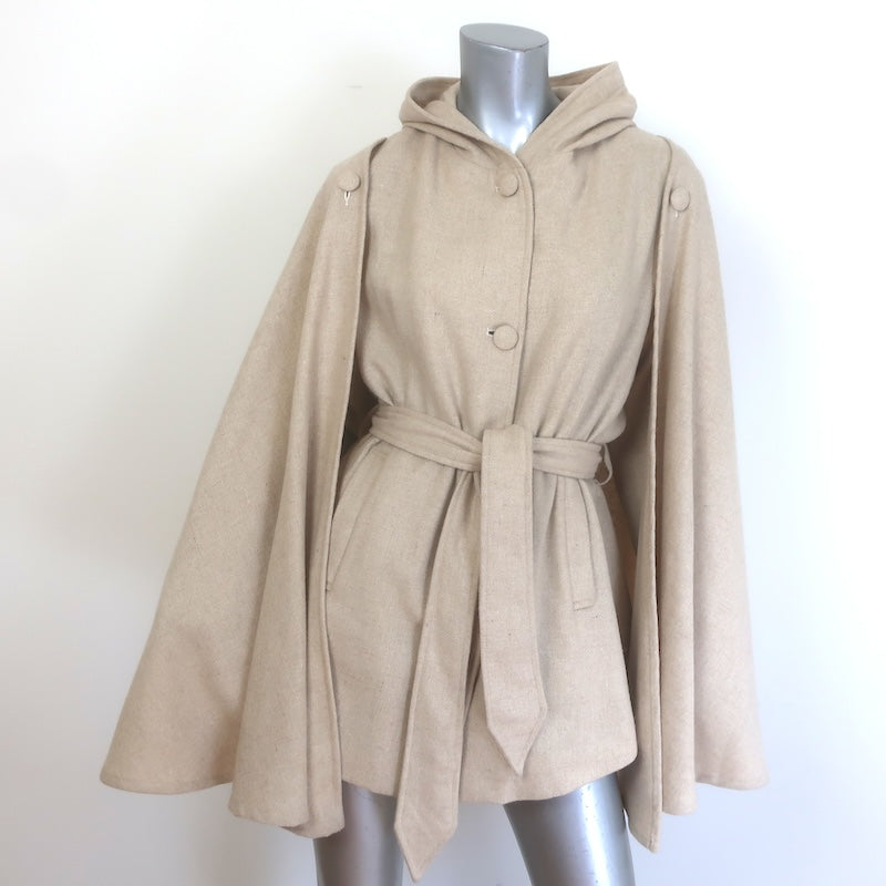Samantha Pleet Chosen Hooded Belted Cape Coat