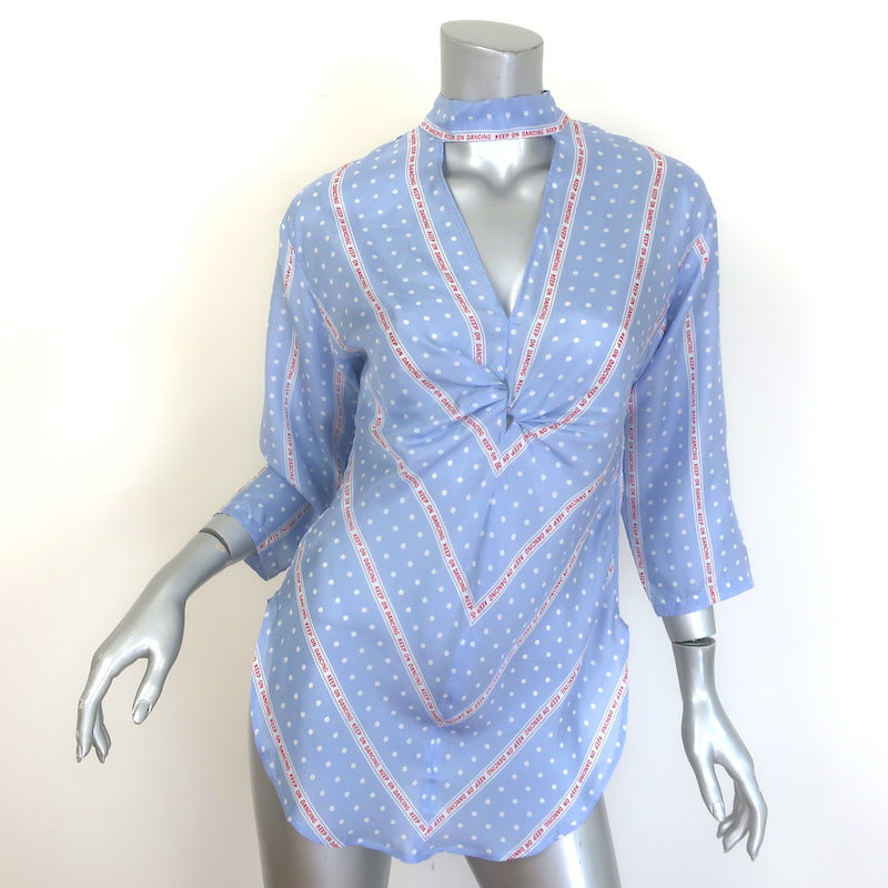 Sandro Chayma Twist-Front Blouse 