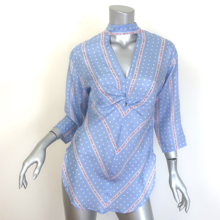 Sandro Chayma Twist-Front Blouse 