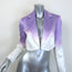 Sandro Iska Cropped Ombre Satin Blazer Lavender/Cream Linen-Blend Size 34