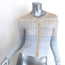 Sandro Zadine Metallic Chevron Knit Cardigan Gold/Blue Ombre Size 0