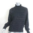 Scotch & Soda Ruffled High-Neck Lurex Knit Sweater Black/Multi Size Small