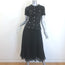 Self-Portrait Sequin Boucle Tailored Midi Dress Black Size US 0 NEW