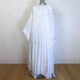 SemSem Crystal-Embellished Plisse Satin Maxi Dress 